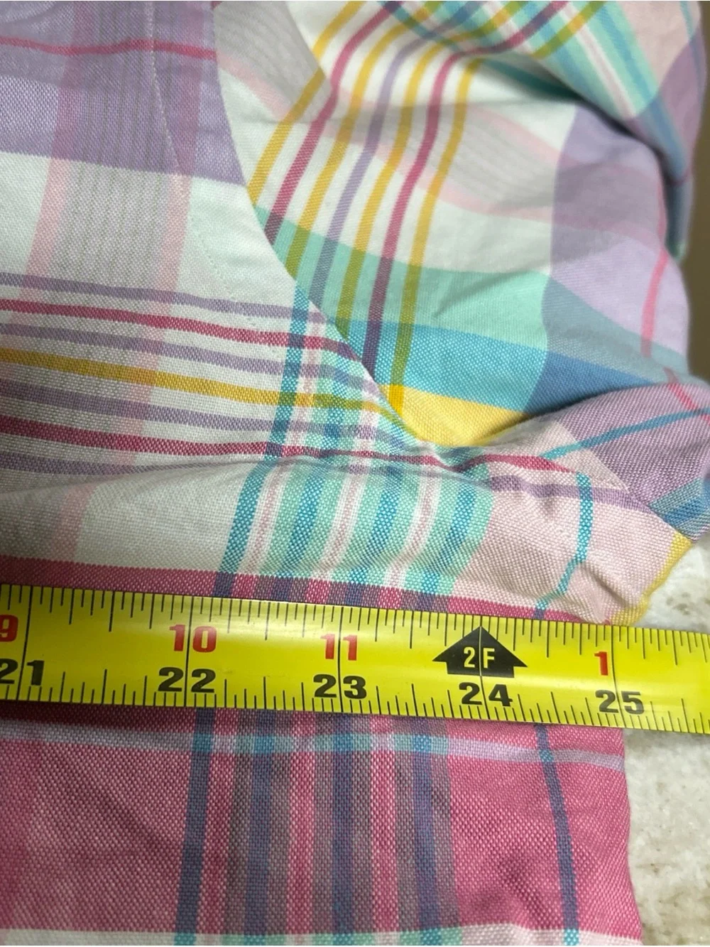 Polo Ralph Lauren XL Blue Pink  Plaid Classic Fit Oxford Dress Shirt Long Sleeve